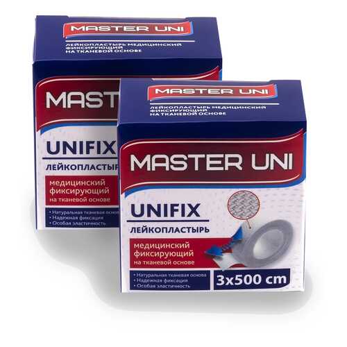 Лейкопластырь MASTER UNI UNFIX 3 х 500 см на тканевой основе 1+1 в Мелодия здоровья