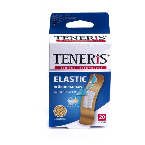 Пластырь Teneris Elastic бактерицидный с ионами серебра на тканевой основе 20 шт. в Мелодия здоровья