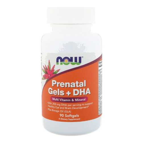 NOW Prenatal Gels + DHA, 90 капсул в Мелодия здоровья