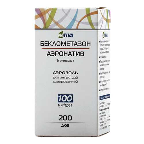 Беклометазон-аэронатив аэрозоль для ингаляций, доз.100мкг/доза 200доз в Мелодия здоровья