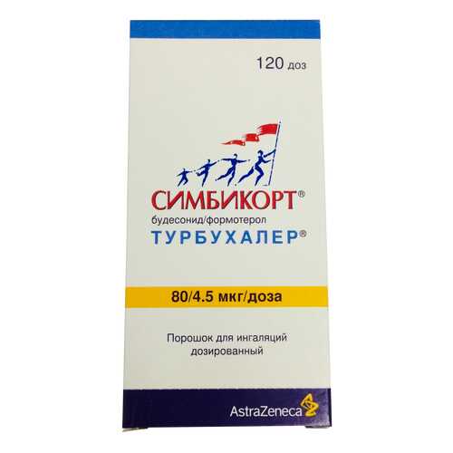 Симбикорт Турбухалер пор. для инг.доз.4,5мкг+80мкг/доза 120доз в Мелодия здоровья