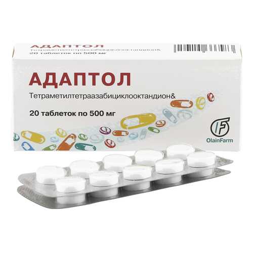 Адаптол таблетки 500 мг 20 шт. в Мелодия здоровья