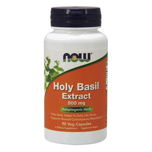Для нервной системы NOW Holy Basil Extract 500 мг 90 капсул в Мелодия здоровья