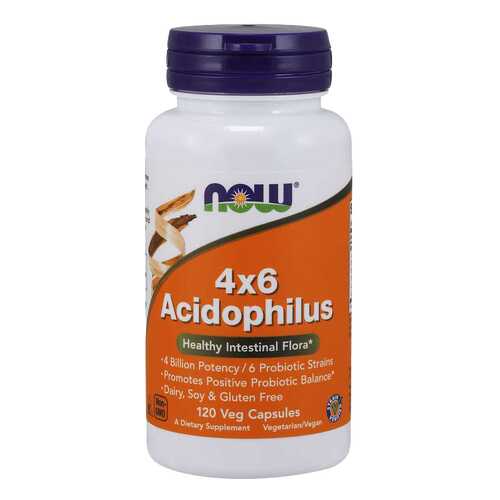 Для пищеварения NOW Acidophilus 4x6 120 капсул в Мелодия здоровья