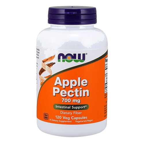 Для пищеварения NOW Apple Pectin 700 мг 120 капсул в Мелодия здоровья