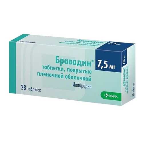 Бравадин таблетки, покрытые пленочной оболочкой 7,5 мг №28 в Мелодия здоровья