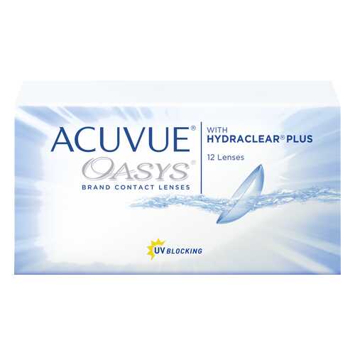 Контактные линзы Acuvue Oasys with Hydraclear Plus 12 линз R 8,8 -6,50 в Мелодия здоровья