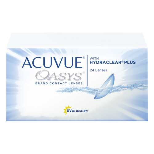 Контактные линзы Acuvue Oasys with Hydraclear Plus 24 линзы R 8,4 -5,50 в Мелодия здоровья