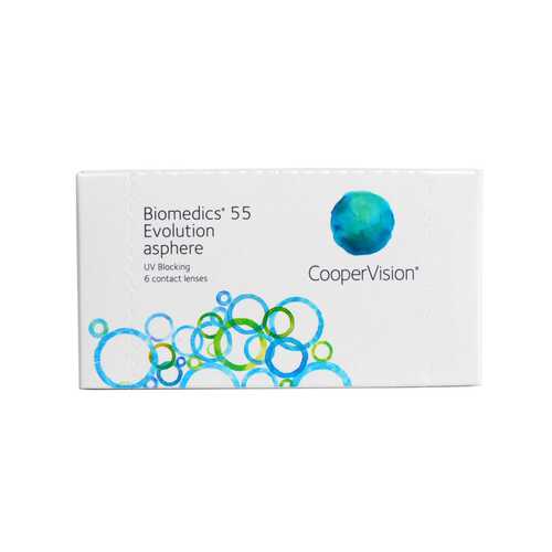 Контактные линзы Biomedics 55 Evolution asphere 6 линз R 8,6 -2,00 в Мелодия здоровья