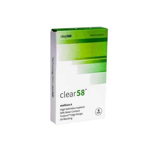 Контактные линзы ClearLab Clear 58 6 линз R 8.7 -02,00 в Мелодия здоровья