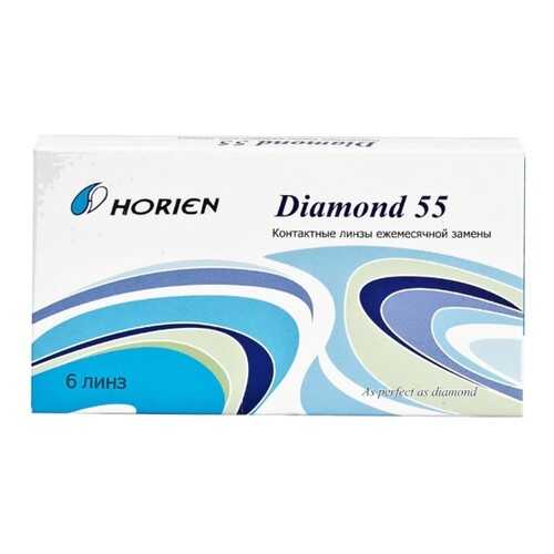 Контактные линзы Diamond 55 6 линз R 8,6 -3,00 в Мелодия здоровья