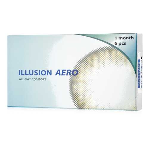 Контактные линзы ILLUSION Aero 6 линз R 8.6 -0.5D в Мелодия здоровья