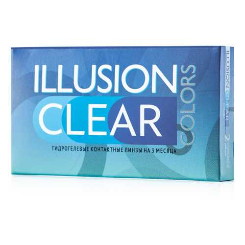 Контактные линзы ILLUSION colors Clear 2 линзы -0.5D прозрачные в Мелодия здоровья