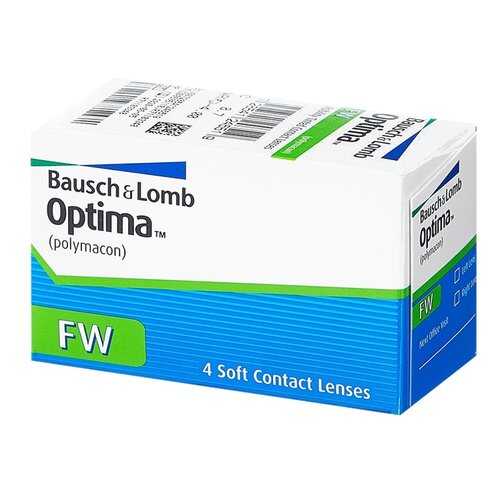 Контактные линзы Optima FW 4 линзы R 8,4 -2,25 в Мелодия здоровья
