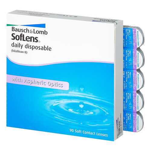 Контактные линзы Soflens Daily Disposable 90 линз -4,25 в Мелодия здоровья