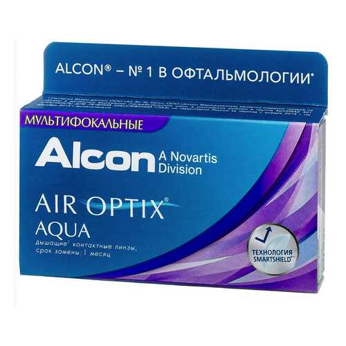 Контактные линзы AirOptix HydraGlyde for Multifocal 3 шт. PWR -7,00, R 8.6, Аддидация=L в Мелодия здоровья