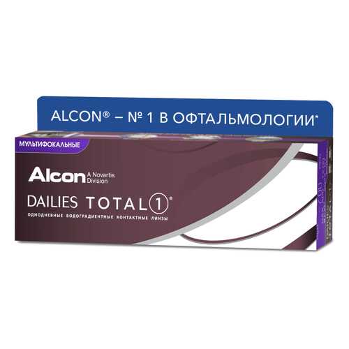 Контактные линзы Dailies Total1 Multifocal 30 линз High +2 R 8,5 -8,00 в Мелодия здоровья