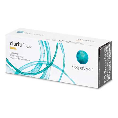 Контактные линзы Clariti 1 day toric 30 линз R 8,6 -3,00/-2,25/20 в Мелодия здоровья