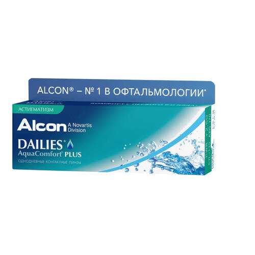 Контактные линзы Dailies AquaComfort Plus Астигматизм 30 линз +3,75/-0,75/20 в Мелодия здоровья