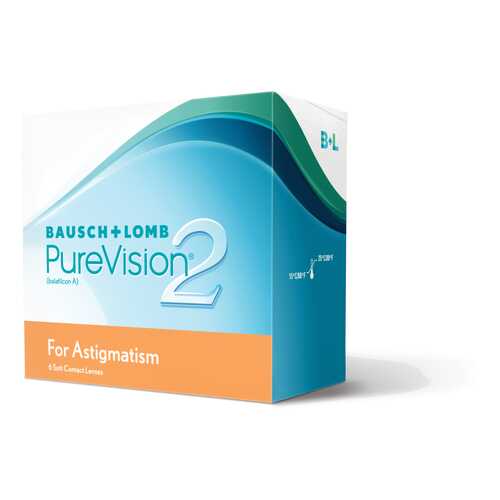 Контактные линзы PureVision 2 for Astigmatism 3 линзы -2,25/-2,25/150 в Мелодия здоровья