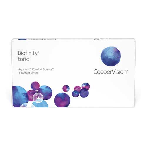 Линзы контактные CooperVision Biofinity Toric 3 шт. -4,25/1,25/90 в Мелодия здоровья