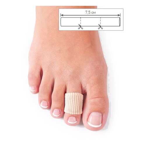 Отрезная защитная трубочка для проблемных пальцев ног Todes 7,5см, Ortmann, р.L в Мелодия здоровья