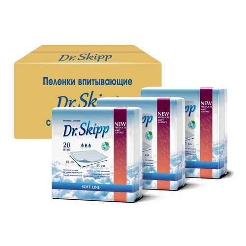 Пеленки гигиенические Dr.Skipp супервпитывающие одноразовые 45x60, 60 шт. в Мелодия здоровья