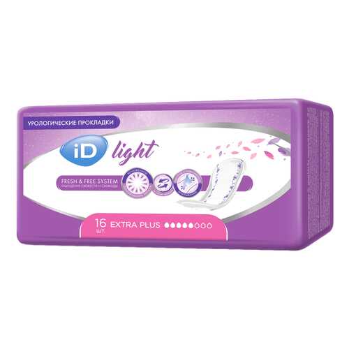 Урологические прокладки iD light extra plus 16 шт. в Мелодия здоровья