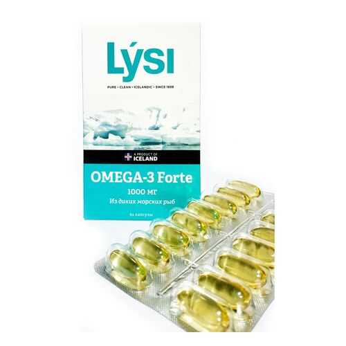 Рыбий жир Lysi Омега-3 форте капсулы 64 шт. в Мелодия здоровья