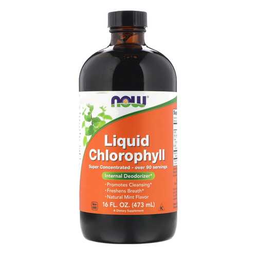 Добавка для здоровья NOW Liquid Chlorophyll 473 мл мята в Мелодия здоровья