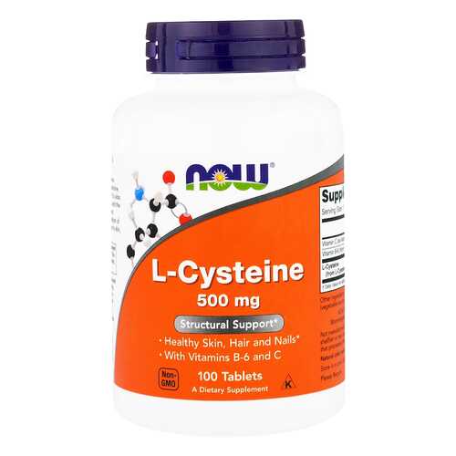 Многокомпонентный препарат NOW L-Cysteine 100 табл. в Мелодия здоровья