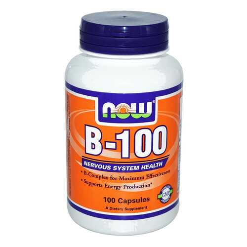 Витаминный комплекс NOW B-100 капсулы 100 шт. в Мелодия здоровья