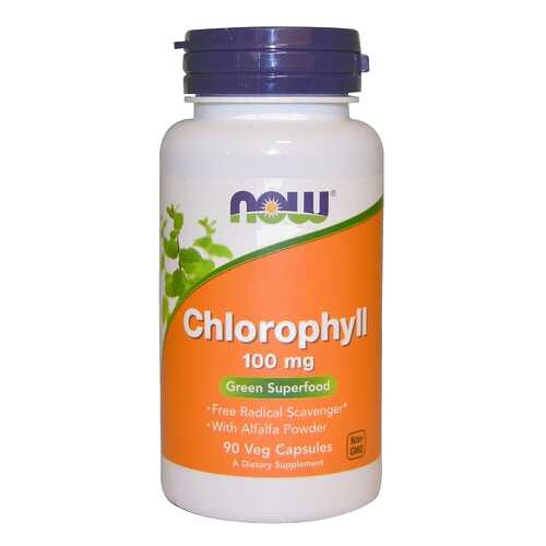 Добавка для здоровья NOW Chlorophyll 90 капс. натуральный в Мелодия здоровья