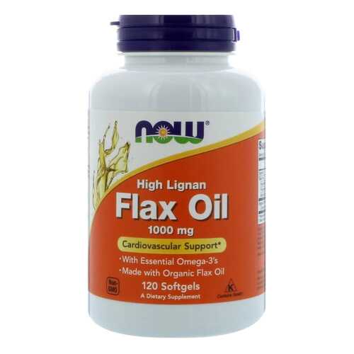 Льняное масло NOW Flax Oil 120 капс. в Мелодия здоровья